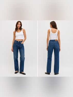 Aritzia Denim Forum‎ The Joni High Rise Loose Jeans 29L Size 26 Button Fly